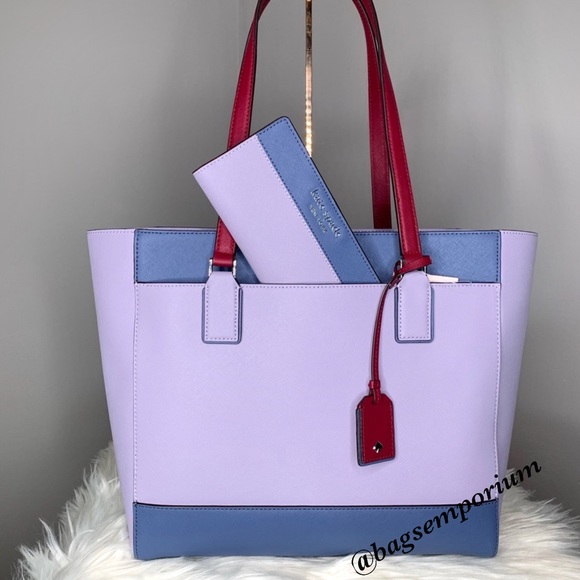 Kate Spade Large Leather Laptop Tote / Wallet Set - Picture 4 of 12